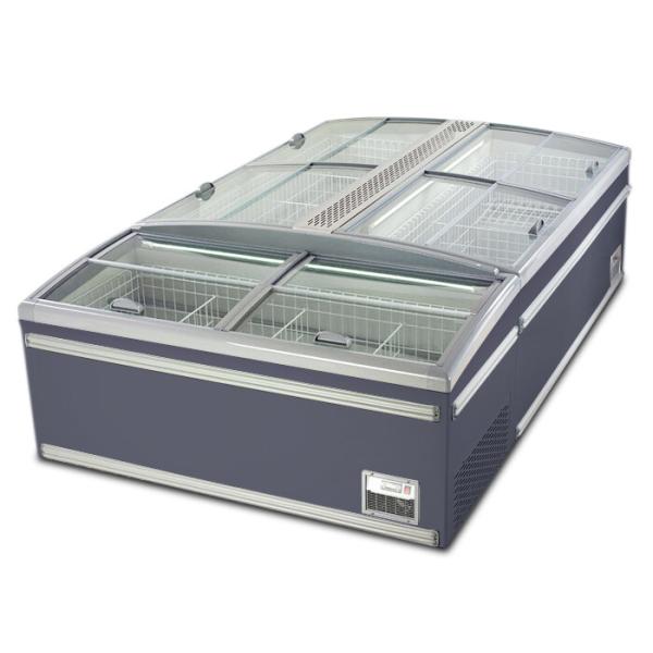 Quality Cutomized Hypermarket Combination Cooler Island Display Freezer 530L for sale