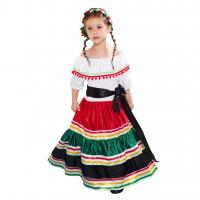 China Young Girl Festival Dress Day of the Dead Halloween Cosplay Costume in Dresses Style factory