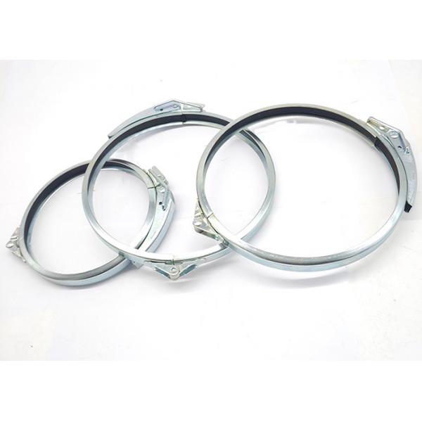 Quality Custom 3.0 V Band Clamp Galvanised Steel Lever Mechanism Ducting Pull Rings With Seal for sale