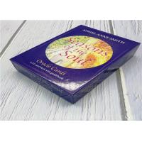 China 350 Gsm Art Paper Tarot And Oracle Cards With Booklets / Angel Tarot With Lid And Bottom Box factory