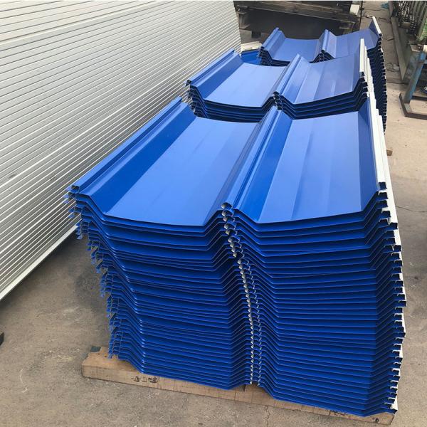 Quality DX51d Galvanized Steel Roofing Sheets Modern Building Material Blue Color Metal for sale