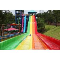 Quality water park constructor fiberglass water slide,Race slide for sale