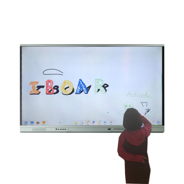 Quality Android 9.0 4K LCD Smart Board 350cd/m2 32768*32768 resolution for sale