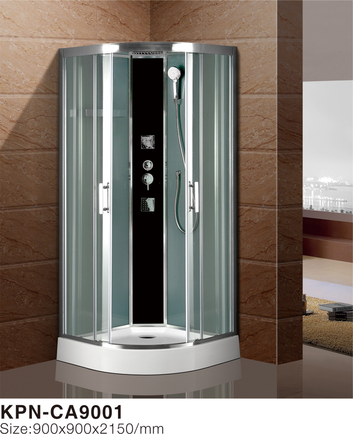 China Transform Your Bathroom into a Luxurious Retreat with a Glass Shower Cabin factory