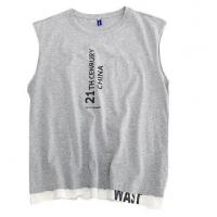 China Oem Apparel Manufacturers Men'S Round Neck Loose Sleeveless Vest Print Vest T - Shirt factory
