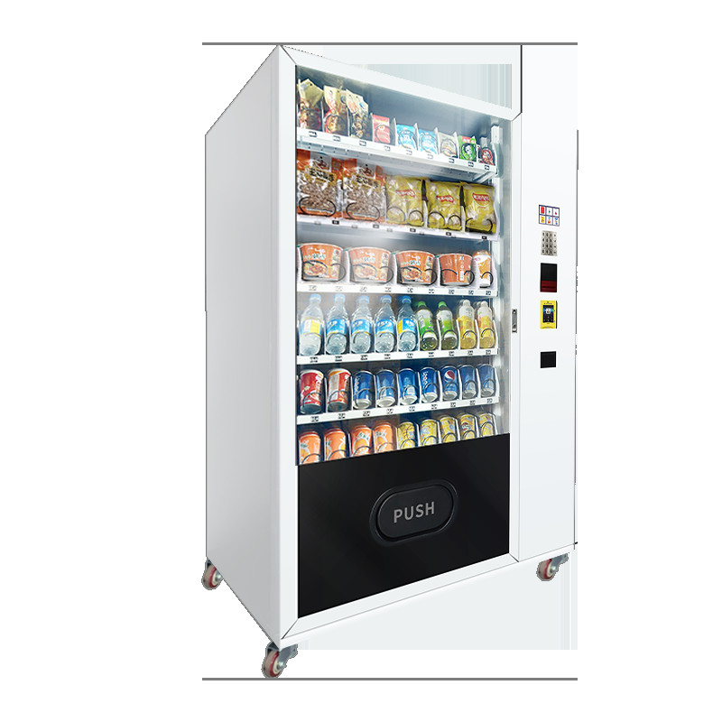 China commercial intelligent snack drink Vending Machine with card reader coin cash payments factory