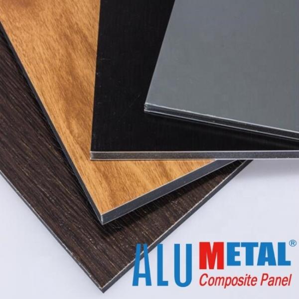 Quality 5800mm PE Aluminum Composite Panel  Printing ACP 2mm Black Aluminium Composite Sheet for sale