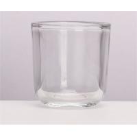 China 150ml Elegant Ribbed Glass Votive Candle Holders For Wedding Party Home Decor factory