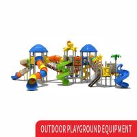 China Playground Plastic Sliding Children Toys Kids Outdoor Slide And Swing Set factory