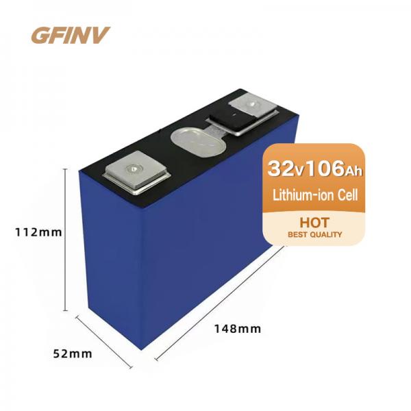 Quality 4000times Lithium Iron Phosphate Battery cell 106Ah  3.2 v LiFePO4 battery for sale