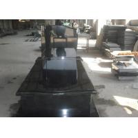 China Black Granite Memorial Headstones For Tombstone Polished Surface Finish factory
