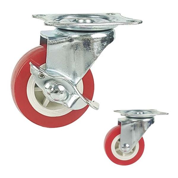 Quality 2.5 Inch PP 88lbs Capacity Light Duty Casters With Side Lock for sale