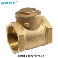 China Spring 200 Wog Brass Swing Check Valve For Water Industrial factory