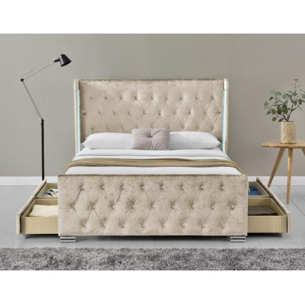 Quality Double Size Upholstered Platform Bed Frame for sale