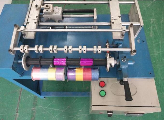 6 Heads Mini Metallic PP Ribbon Spool Satin Ribbon Roll Making Machine