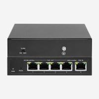 Quality 5 RJ45 Ports Unmanaged PoE Switch With Port Trunking With 4 802.3at/Af Standard POE Ports for sale