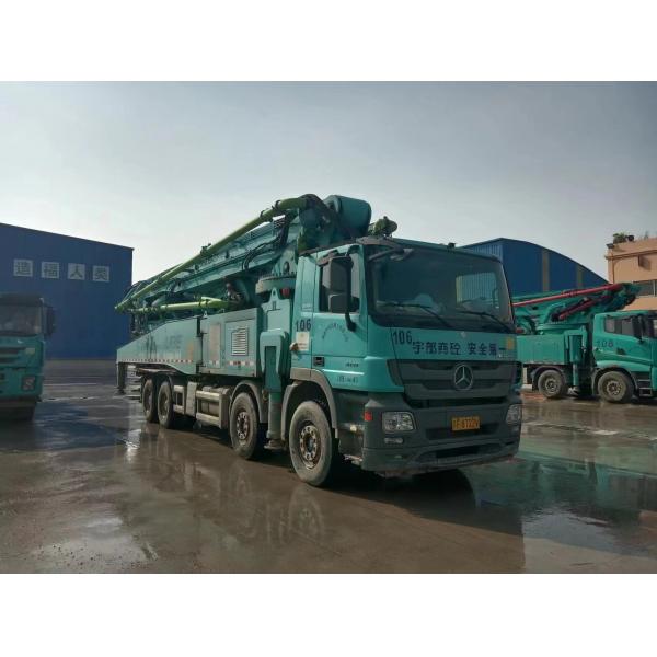 Quality 4 Axle Used Zoomlion Concrete Pump With 63m Boom length for sale