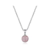 Quality Colorful Ball 925 Silver CZ Pendant AAA Grade Rhodium Plating for sale