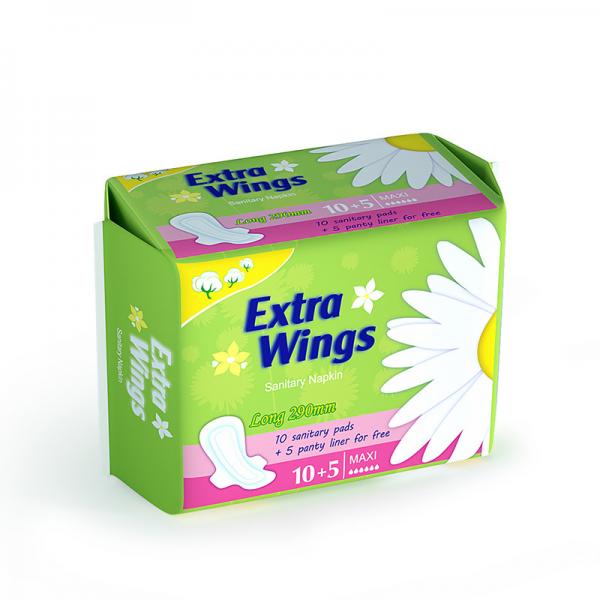 Quality Feminine Natural Sanitary Napkins Pad Disposable Ultra Thick Extra Wings for sale