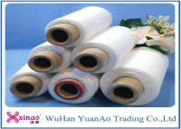 China Ring Spun 100% Polyester Raw White Yarn 50/2 Raw white Coat Sewing Thread factory