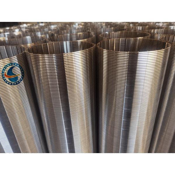 Quality 2507 Duplex Steel V Wire Screen Filter Cylinder With 0.13±0.02mm Slot for sale