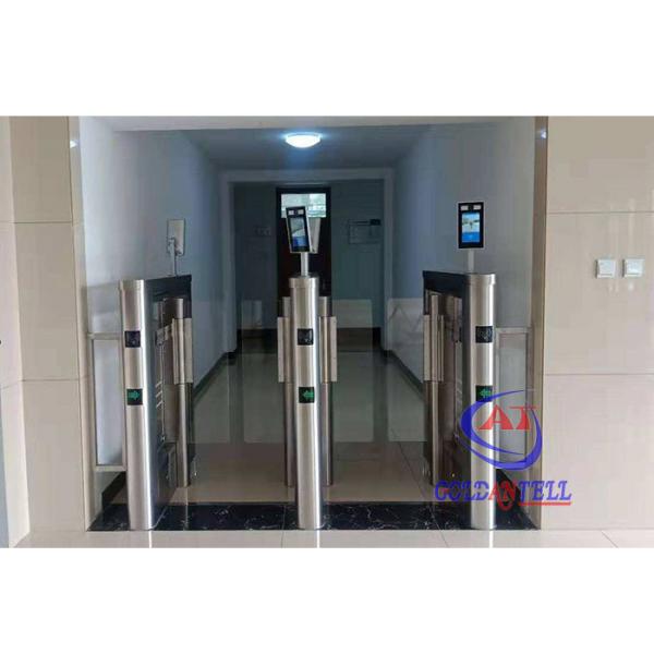 Quality RS485 Full Height Glass Obstacle Swing Gate Turnstile for sale