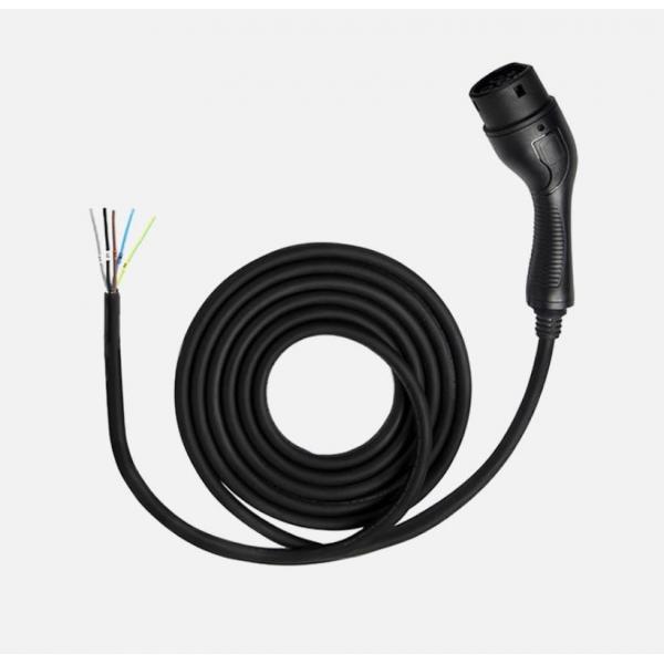 Quality Type 2 Electric Car Charger Cord Extension Cable 16A / 32A Single Phase for sale