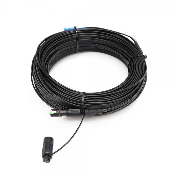 Quality 1 Core Outdoor FTTH Solution Drop Cable MINI IP SC APC Connector Type for sale