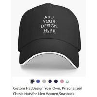 China Custom Baseball Cap With Your Text,Personalized Adjustable Trucker Caps Casual Sun Peak Hat For Gifts for sale