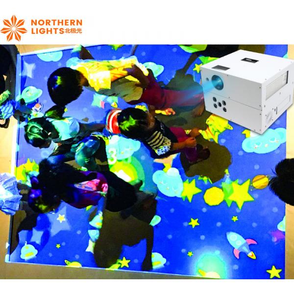 Quality Kindergarten Floor Interactive Projection Trampoline Game Indoor Use for sale