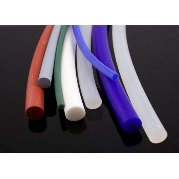 Quality Industrial Grade Translucent Silicone Tube Extrusion , Silicone Profile / Cord / Seal for sale