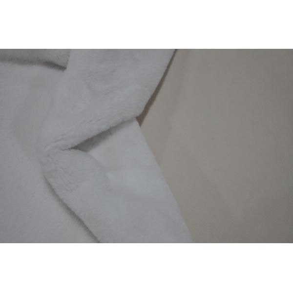 Quality Solid Rabbit Hair Polar Fleece Fabric Bonded Fleece Fabric 450gsm for sale