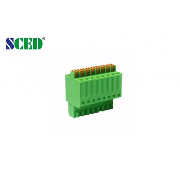 Quality 2 - 24 Number Of Contact Female Pluggable Terminal Blocks Spring Connector for sale