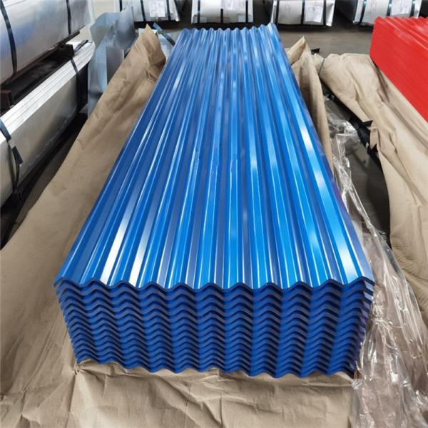 Quality Corrugated Galvanized Steel Roofing Sheets Blue Color Corrugate Roofing Steel for sale