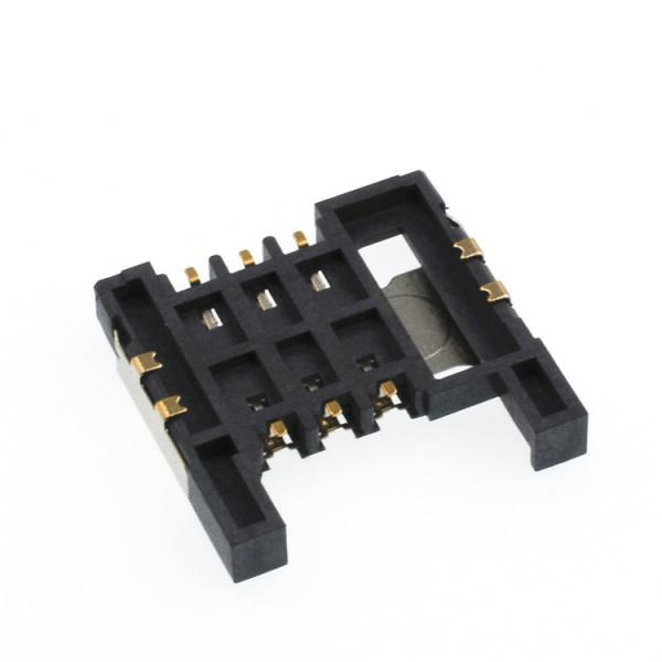 Quality Insertion Type Sim Card Socket Connector 6 Pin Height 2.9mm Card Connector for sale