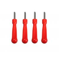 China Portable Red Tyre Valve Core Remover Tool For Car / Bicycle / Truck Motor factory