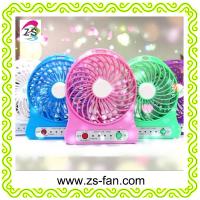China Cheap 5v Usb Table Rechargeable Mini Fan with Led Lights factory