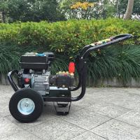 China 9hp 4 Stroke plunger pump gasoline high pressure washer / hot , cold water pressure washer factory