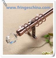 China Hot selling delicate crystal glass finials for curtain rods pipes factory