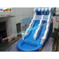 China Outdoor Inflatable Water Slides With Slide Pool , Inflatable Sport Games factory