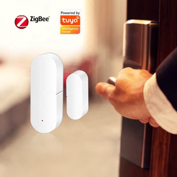Quality Zigbee 802.15.4 Wifi Door Window Sensor Tuya Smart Door Sensor No Hub for sale
