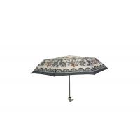 Quality 21 Inch 8 Ribs Flower Foldable Umbrella Polyester / Pongee Fabric Customized for sale