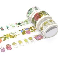 China CMYK Custom Printed Washi Tape Wholesale Colored Masking Washi Tape factory