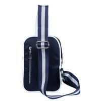 China Men's Sling Bag Nylon Pocket Bag Black&amp;Blue Waist Purses Bag Phone Bag factory