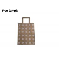 Quality Brown FSC 300gsm Kraft Paper Shopping Bags Offset Printing for sale