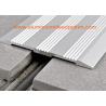 China Matt Silver Aluminium Floor Trims Joint Strips , Floor Tile Trim Covering 80mm Width factory