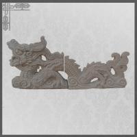 China Asian Roof Tile Chinese Roof Ornaments Double Dragons Playing With Pearls factory