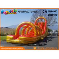China 0.55mm PVC Tarpaulin Inflatable Jumping Castle / Inflatable Water Slide factory