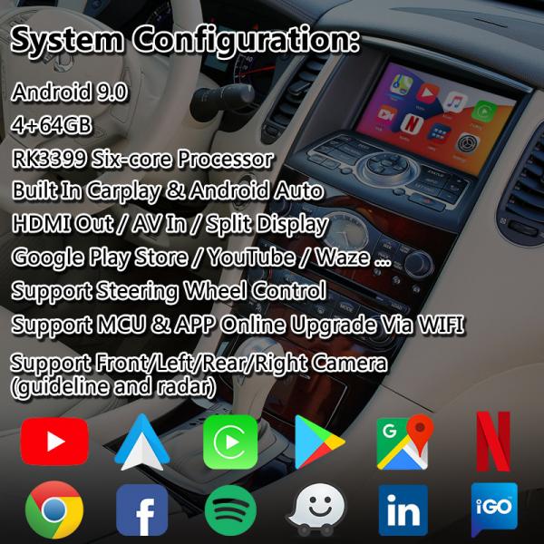Quality Lsailt Android Multimedia Video Interface for Infiniti EX35 With Wireless for sale