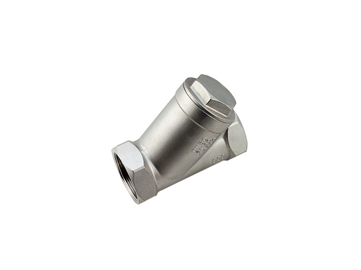China PTFE Seat Stainless Steel Spring Check Valve 304SS Spring BSP End 316SS Angle Seated factory